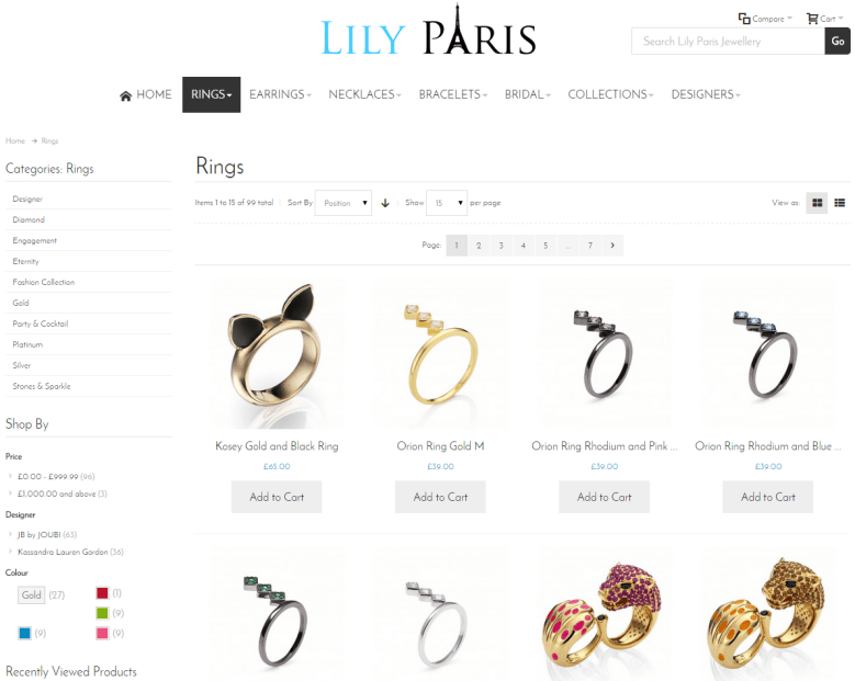 Lily Paris Category Page