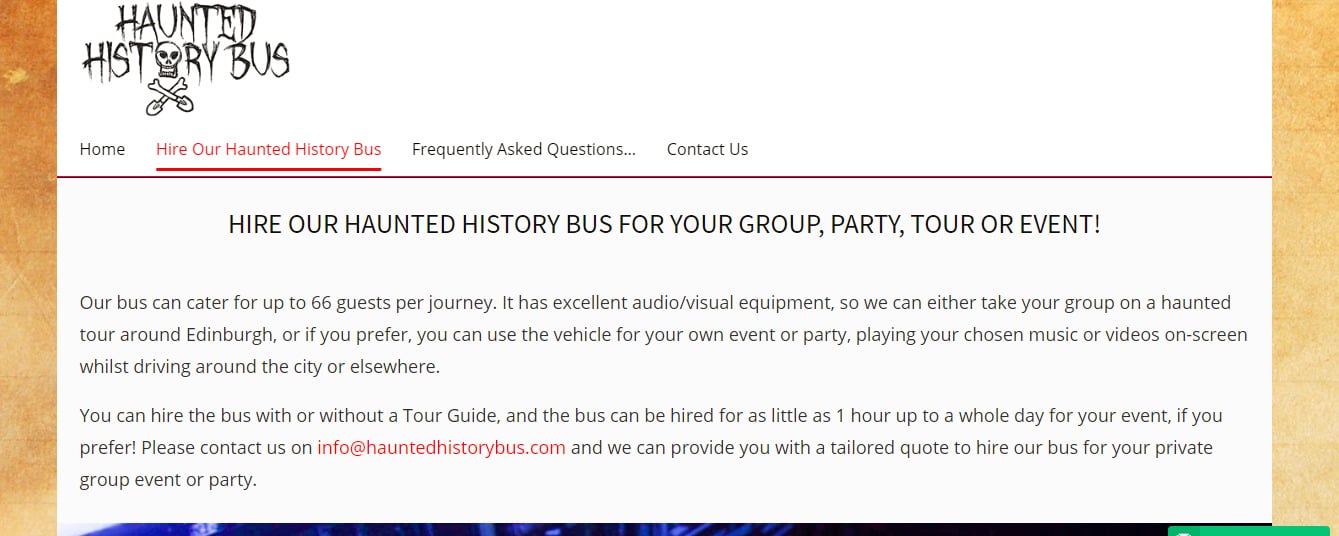Hire Our Haunted History Bus Haunted History Bus