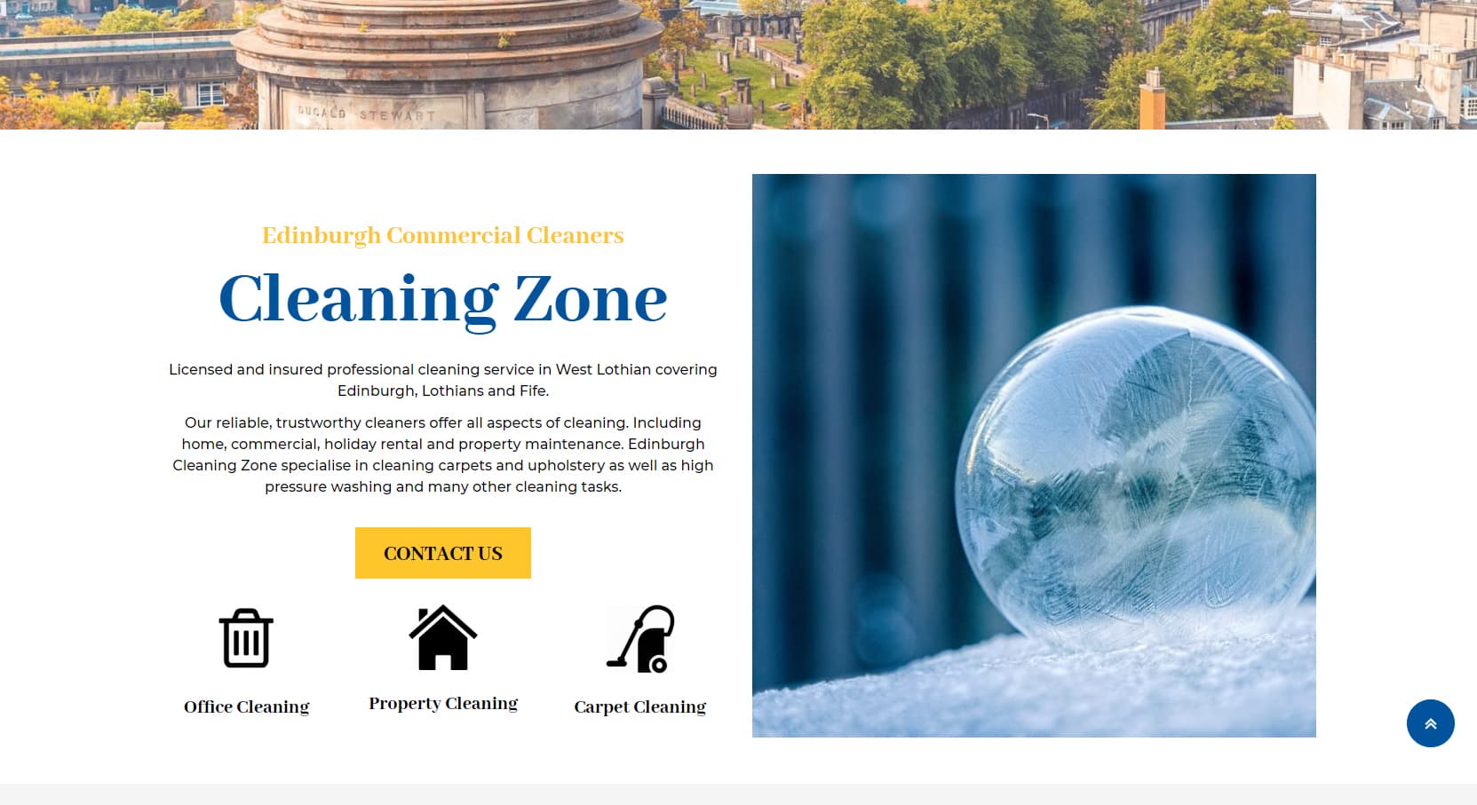 Cleaning Zone Website Design
