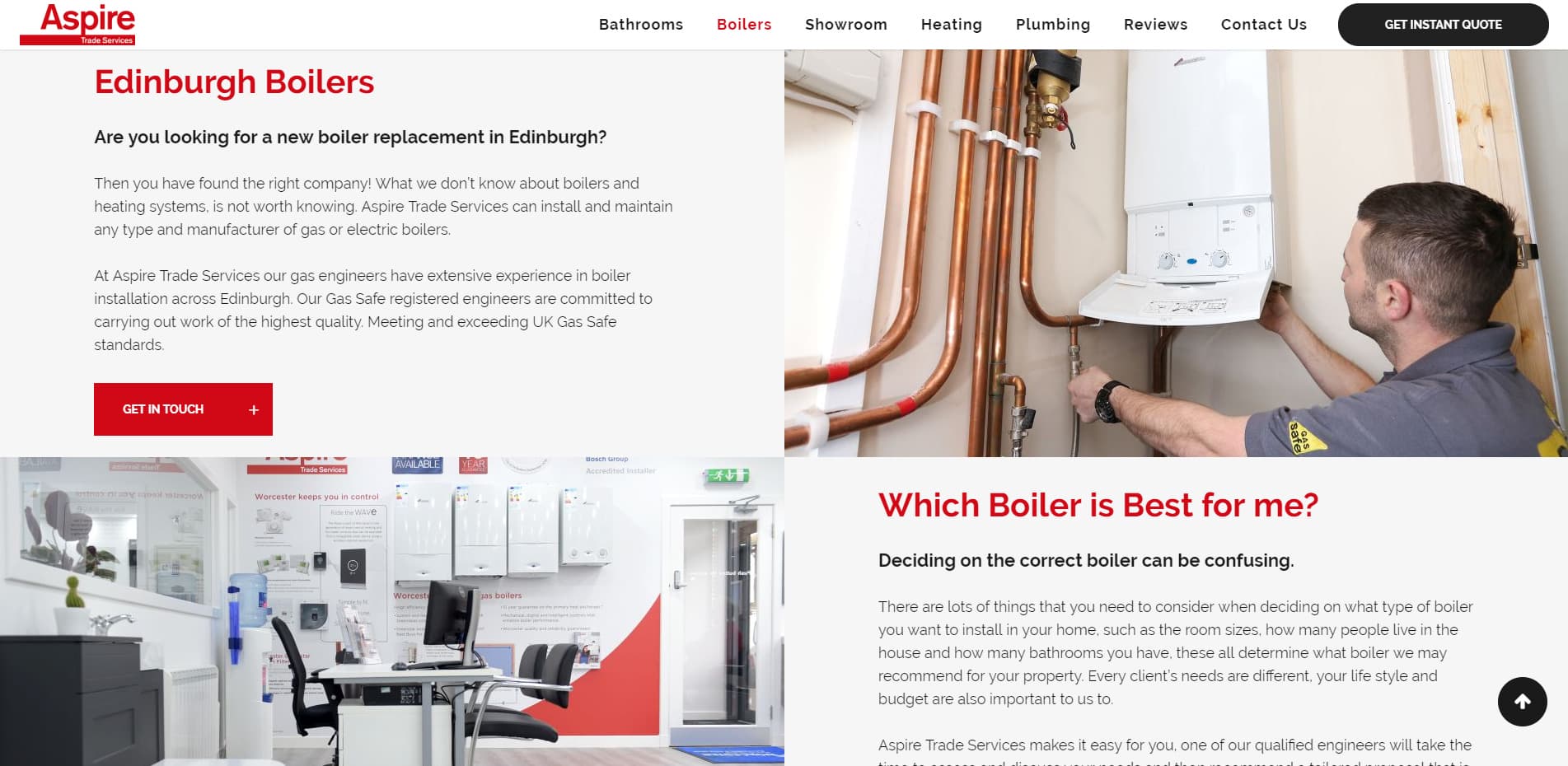 Boiler Replacement Edinburgh Aspire Trade Services