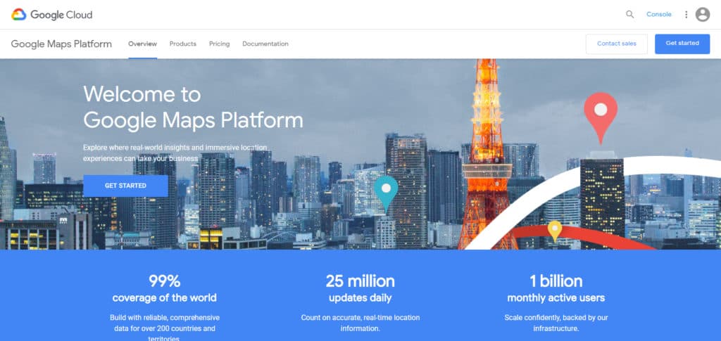 Google Maps Platform Geo location APIs     Google Maps Platform     Google Cloud (1)