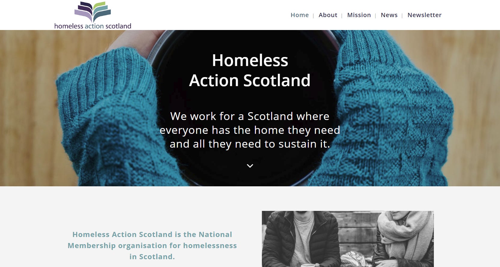 Homepage Homeless Action Scotland