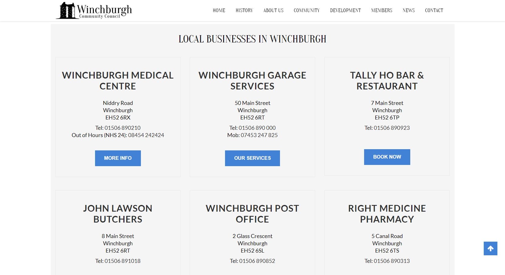 Winchburgh Community Council Businesses