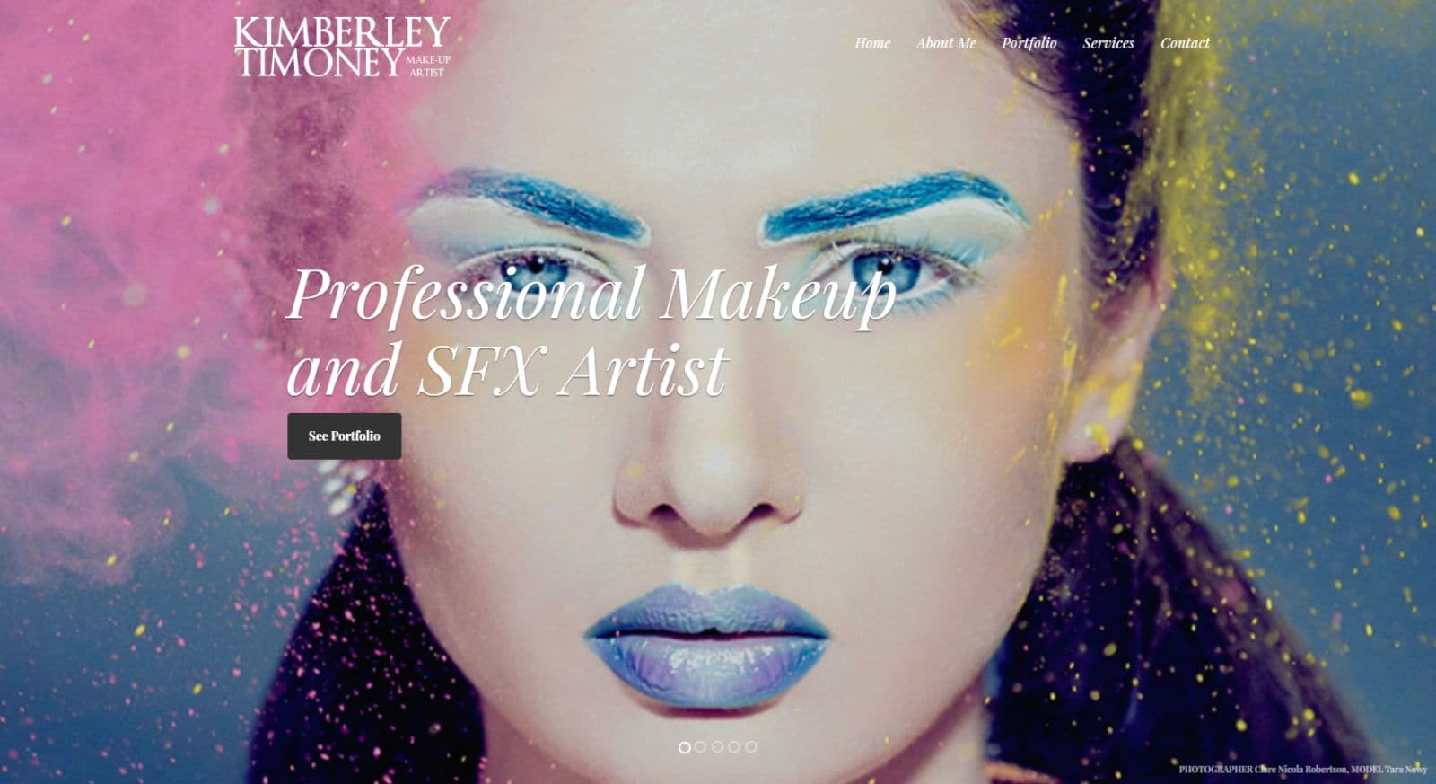 Kimberly Timoney Website Development Homepage