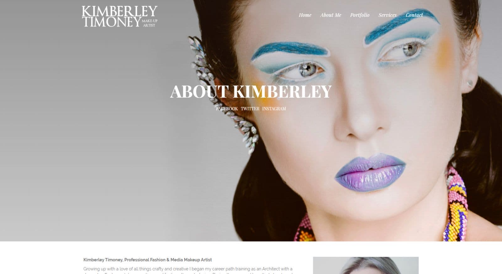 Kimberly Timoney Website Development About