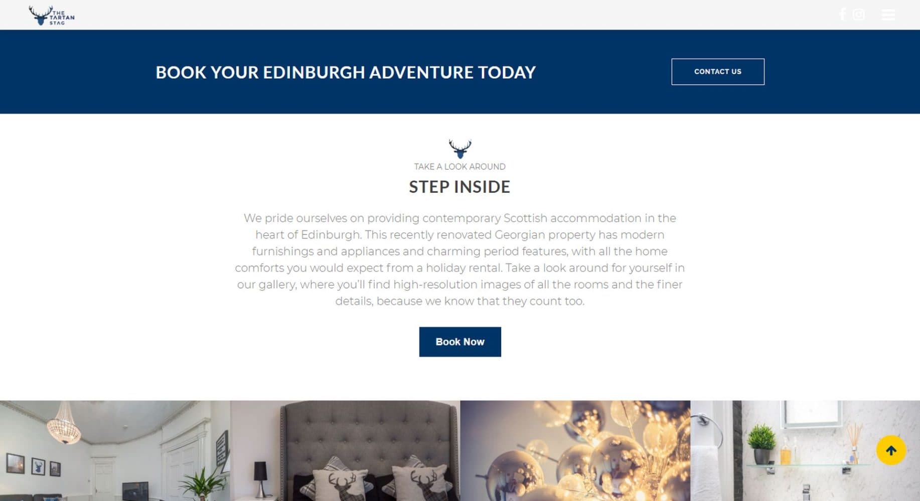 Tartan Stag Website Design Call To Action