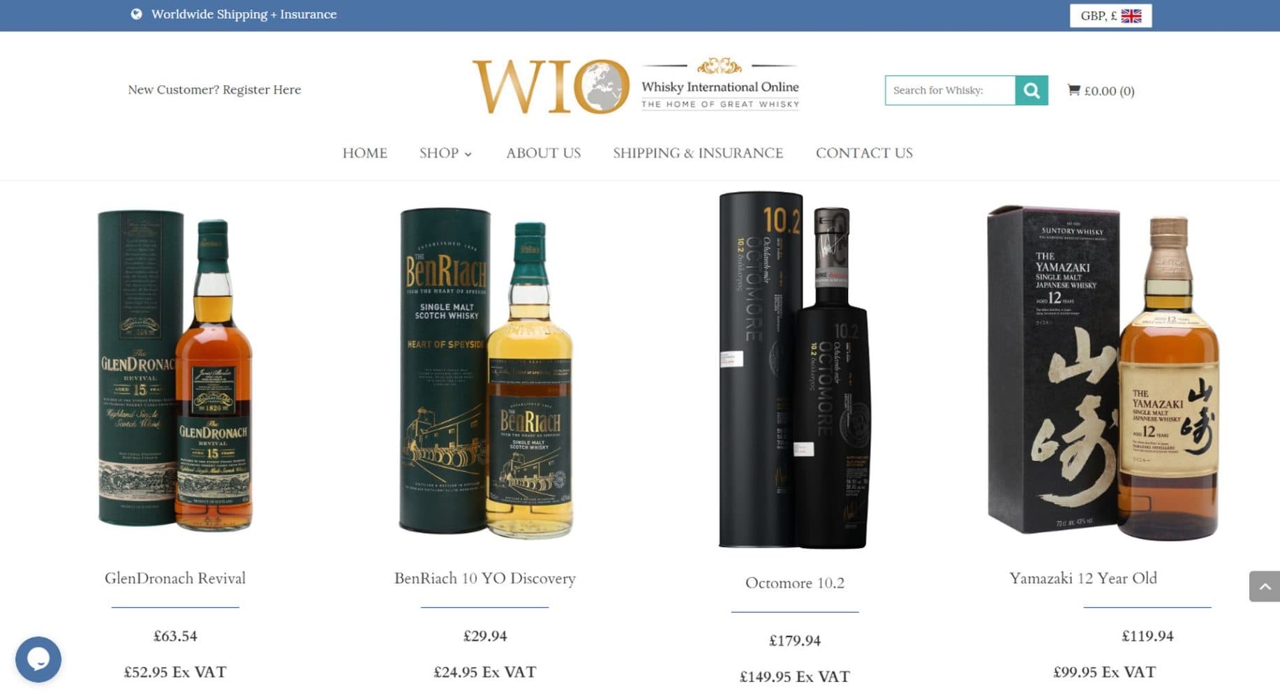 Whisky International Online Product