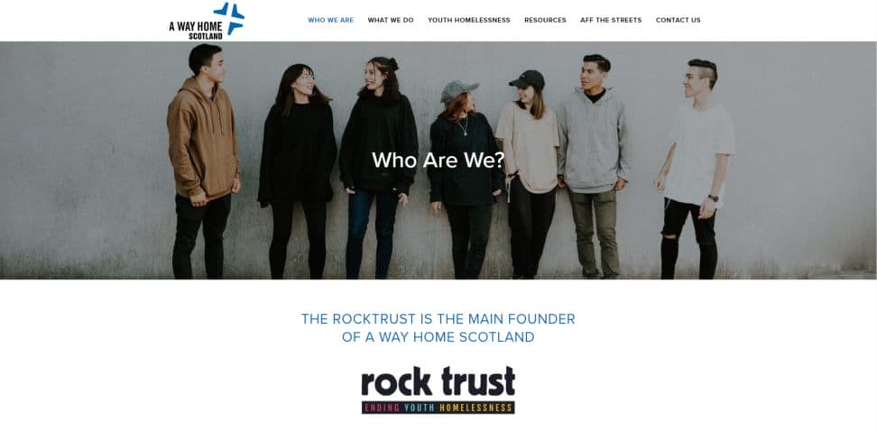Rock Trust Website Design About Us
