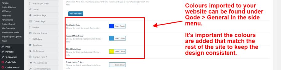 WordPress Admin Area User Guide 47 Adding colour part 3
