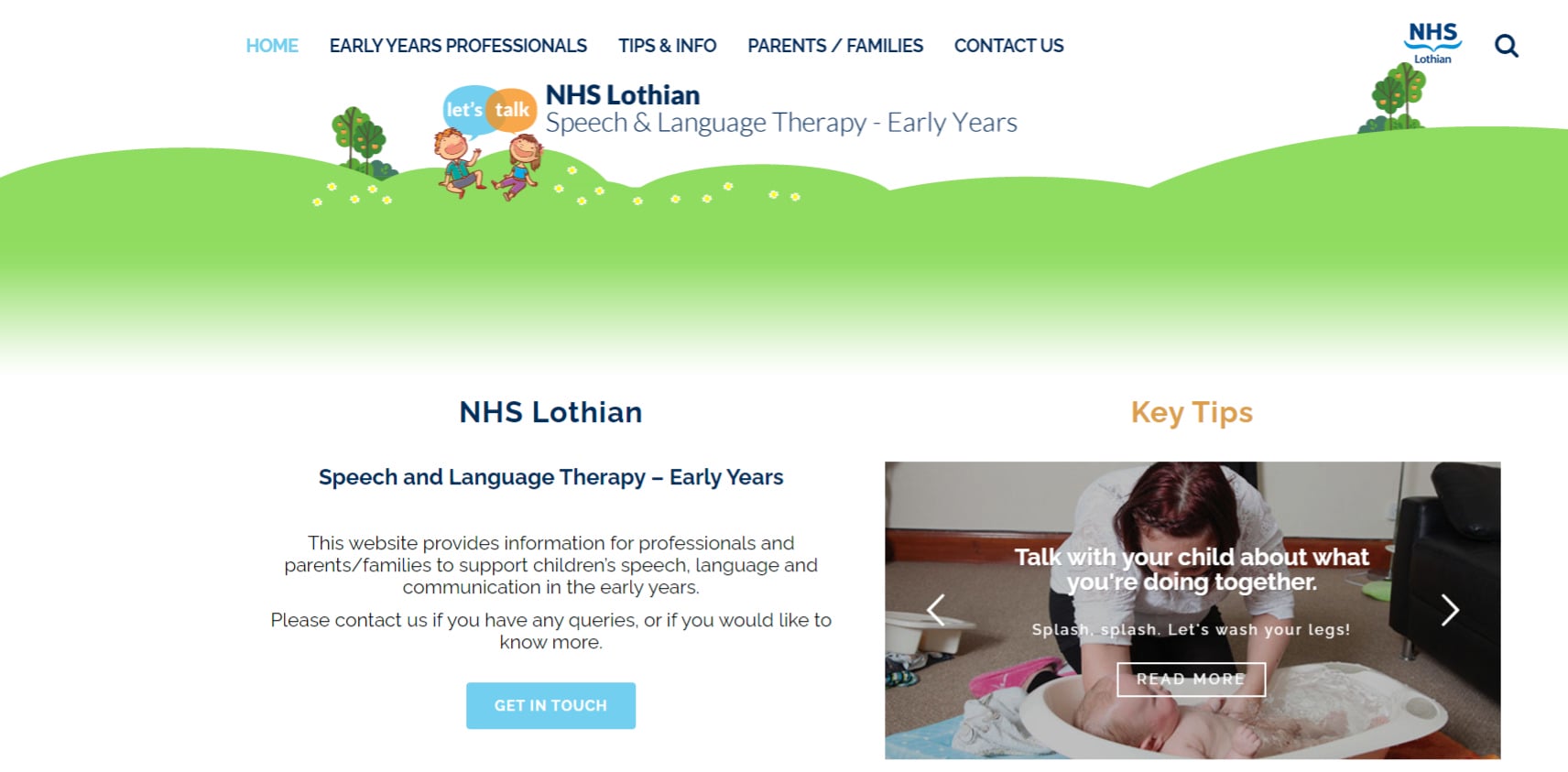 NHS Lothian Homepage