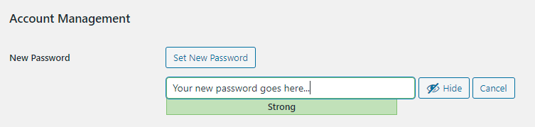 Adding New User Passwords