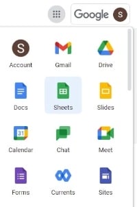 Where are Google Sheets